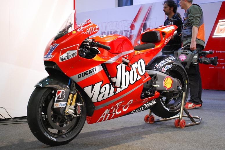Ducati Desmosedici GP at Mugello showing high top-speed record context