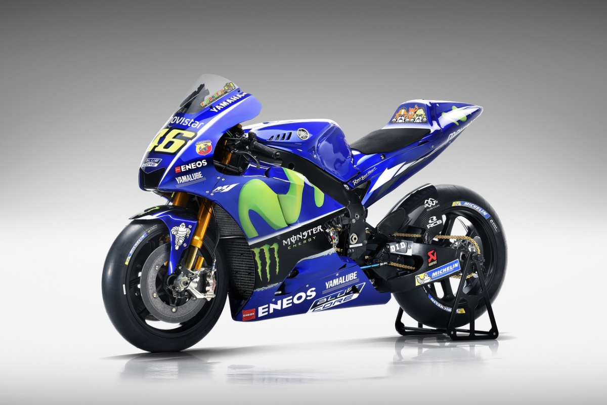 Yamaha YZR-M1 MotoGP bike illustrating top-speed and racecraft balance