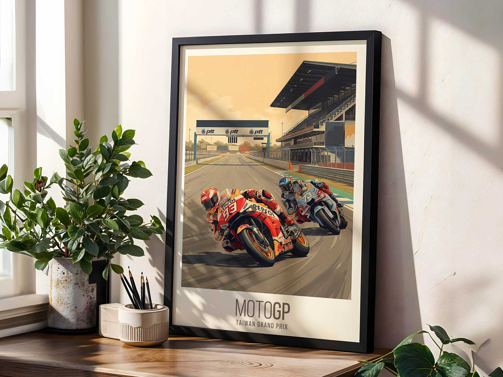 ducati pramac motogp wall art posters highlighting team identity, garage energy, and race-weekend spirit