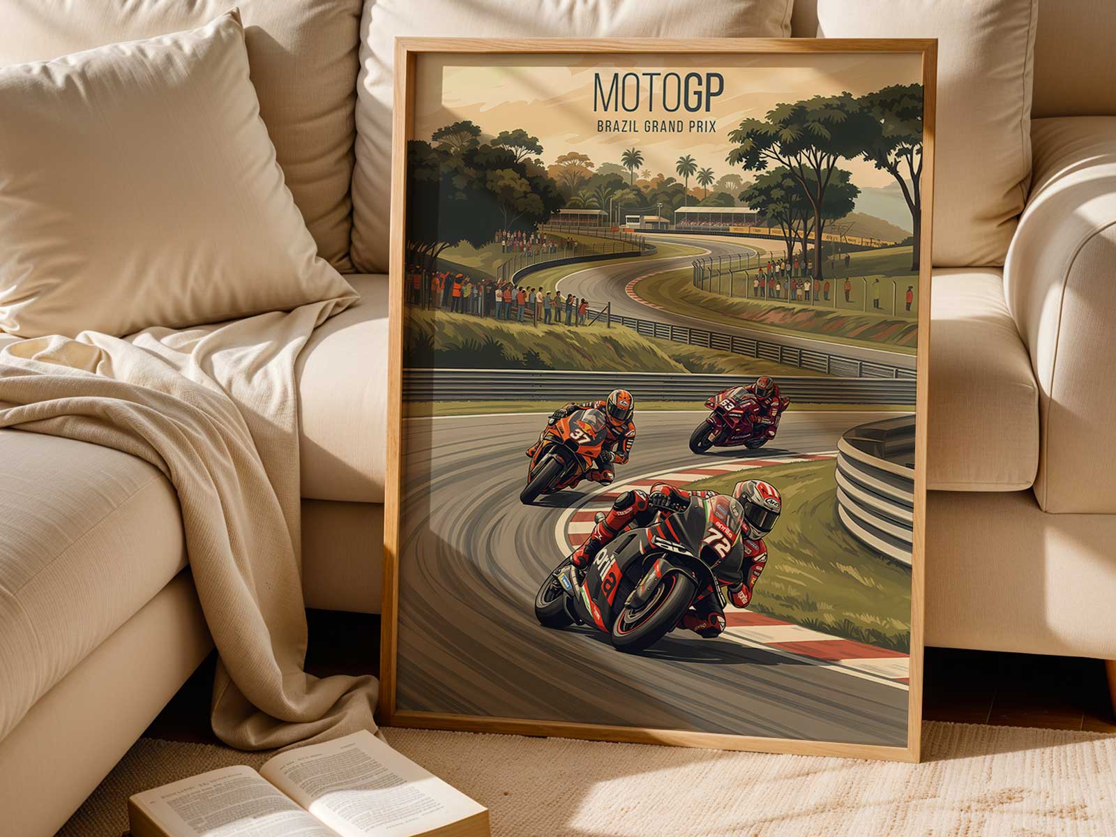 Mick Doohan leaning into a corner in full race trim, representing his dominant 500cc era
