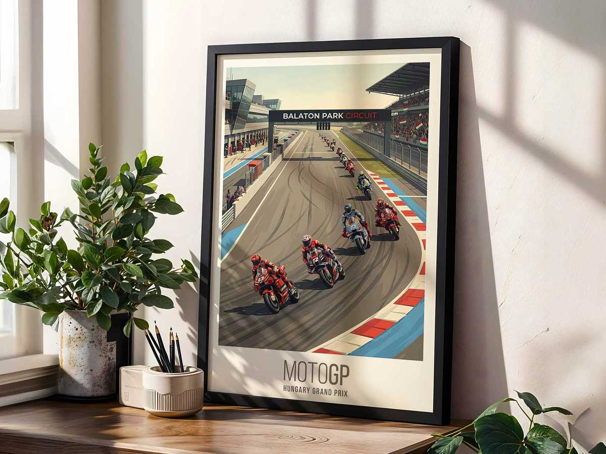 Poster Alex Marquez — Visual Atmosphere Between Landscape, Light and Dramatic… digital print displayed as premium poster decor