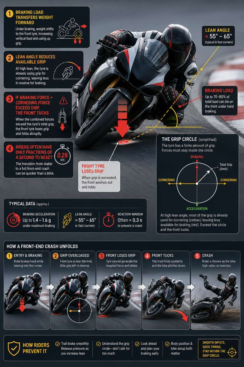 Rider shifting body weight backward to control a wheelie on a racing motorcycle