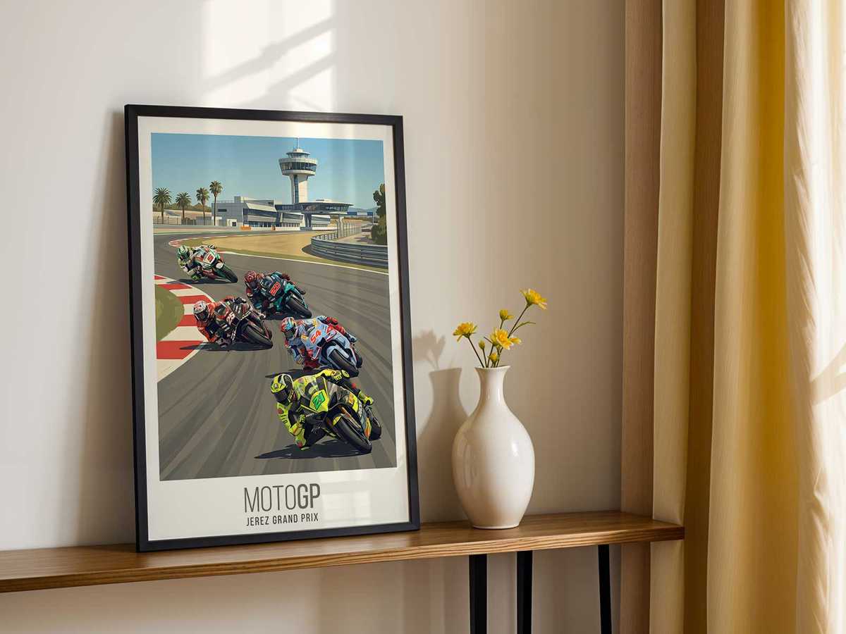 Young Raúl Fernández racing in Moto3, leaning into a corner during an early-career Grand Prix